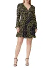 DEREK LAM 10 CROSBY WOMEN'S CATIA MIX PRINT MINI A LINE DRESS