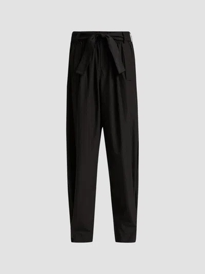 Derek Lam 10 Crosby Women's Connor Cotton-poplin Tapered Self-belt Pants In Yellow