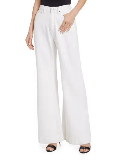 Derek Lam 10 Crosby Women's Coralie Wide-leg Jeans In White