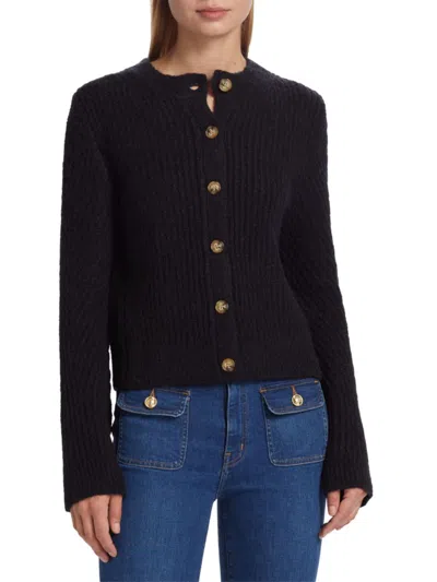 Derek Lam 10 Crosby Women's Cosmo Alpaca & Wool Blend Cardigan In Black