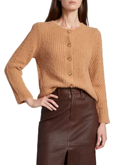 Derek Lam 10 Crosby Women's Cosmo Alpaca & Wool Blend Cardigan In Camel
