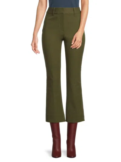 Derek Lam 10 Crosby Women's Crosby Flared Cropped Pant In Army