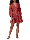 Derek Lam 10 Crosby Women's Drop Waist Floral Mini Dress In Pink