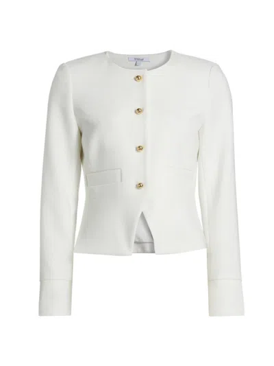 Derek Lam 10 Crosby Women's Elizabeth Peplum Jacket In White