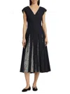 Derek Lam 10 Crosby Ella Sleeveless Godet Dress In Black