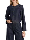Derek Lam 10 Crosby Women's Ezra Button-front Jacket In Blue