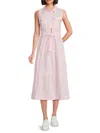 Derek Lam 10 Crosby Florence Tiered Cotton-poplin Midi Dress In Primrose