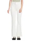 Derek Lam 10 Crosby Women's Harlow Braided Waist Bootcut Jeans In Ecru