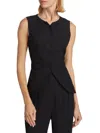 Derek Lam 10 Crosby Ashton Velvet Vest In Black