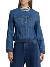 Derek Lam 10 Crosby Women's Hugo Denim Jacket In Blue
