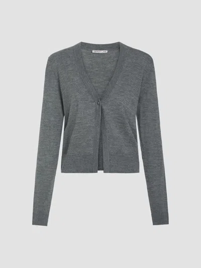 Derek Lam 10 Crosby Women's Jesse Mercerized Wool-cashmere Cardigan In Gray