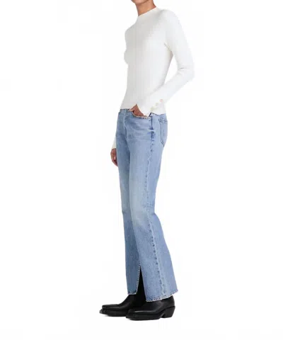 Derek Lam 10 Crosby Women's Kassandra Ribbed Mock Neck Sweater In Ivory In White