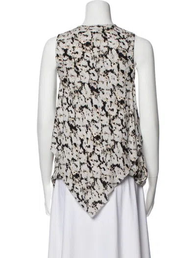 Derek Lam 10 Crosby Women's Lace Up Blouse In Grey