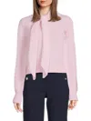 Derek Lam 10 Crosby Women's Leilani Rib-knit Wool-blend Sweater In Pink