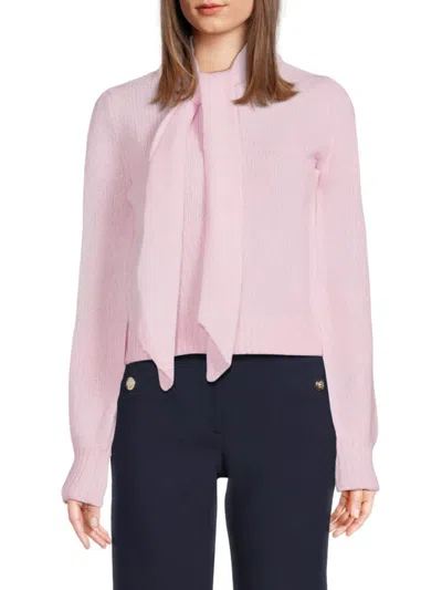 Derek Lam 10 Crosby Women's Leilani Rib-knit Wool-blend Sweater In Pink