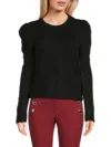 Derek Lam 10 Crosby Women's Locken Puff Sleeve Alpaca Blend Sweater In Black