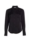 Derek Lam 10 Crosby Lorena Button Down Shirt In Black