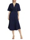 Derek Lam 10 Crosby Women's Lorraine Twist Midi-dress In Blue