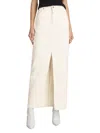Derek Lam 10 Crosby High Rise Maxi Skirt In Ivory