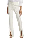 Derek Lam 10 Crosby Women's Maeve Slit-hem Flare Trousers In Soft White