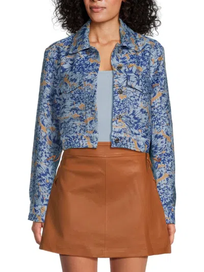 DEREK LAM 10 CROSBY WOMEN'S MARC FLORAL JACKET