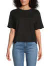 Derek Lam 10 Crosby Women's Miranda Crewneck Cotton T-shirt In Black