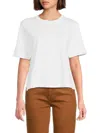 Derek Lam 10 Crosby Women's Miranda Crewneck Cotton T-shirt In White