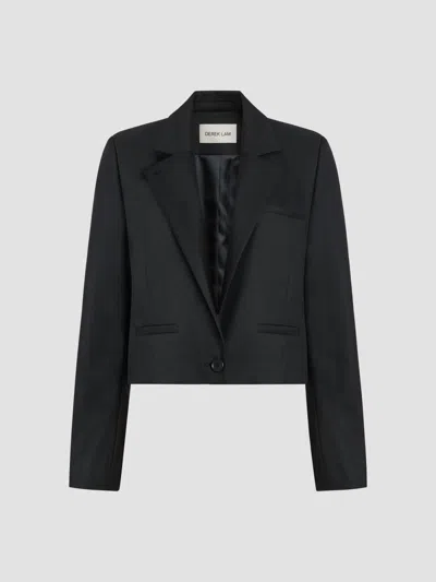 Derek Lam 10 Crosby Women's Mona Essential Cropped Blazer In Black