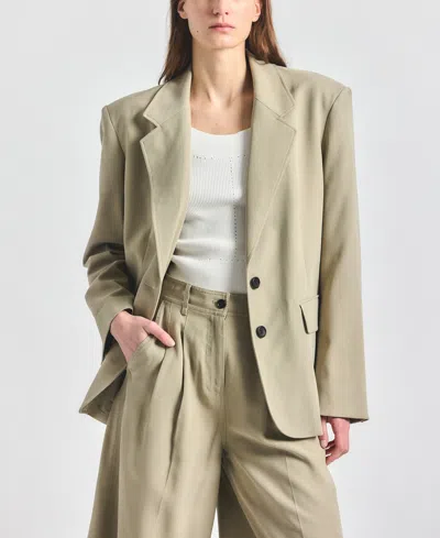 Derek Lam 10 Crosby Women's Poppy Notch Lapel Collar Blazer