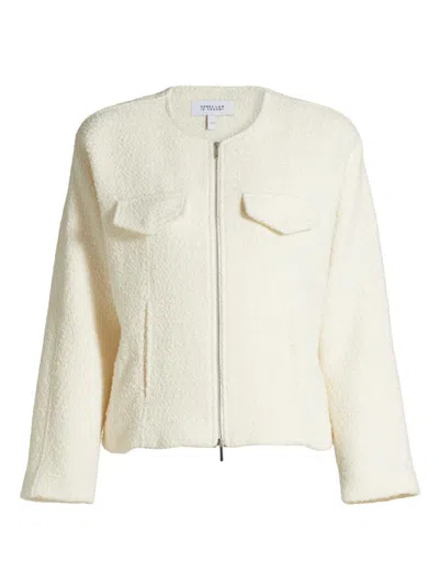 Derek Lam 10 Crosby Women's Prewett Zip-front Jacket In White
