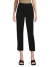 Derek Lam 10 Crosby Women's Reagan Cropped Straight-leg Pants In Black