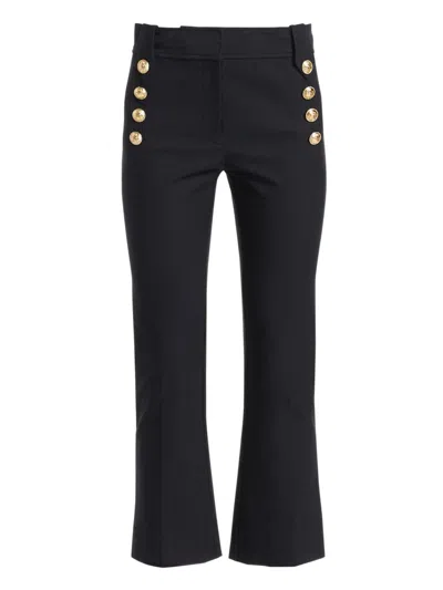 Derek Lam 10 Crosby Women's Robertson Crop Flare Pants In Midnight