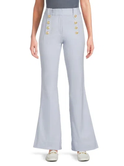 Derek Lam 10 Crosby Women's Robertson Flare Trousers In Blue