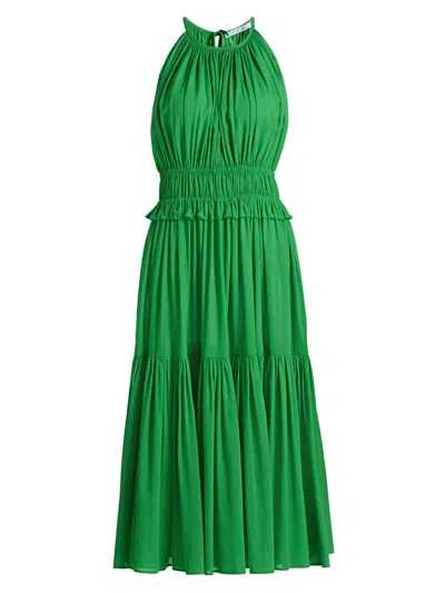 Derek Lam 10 Crosby Sloane Sleeveless A-line Dress In Green