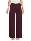 Derek Lam 10 Crosby Women's Tempest Solid Wide-leg Pants In Burgundy