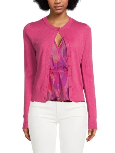 Derek Lam 10 Crosby Women's Thibeaut Cotton-cashmere Cardigan In Pink
