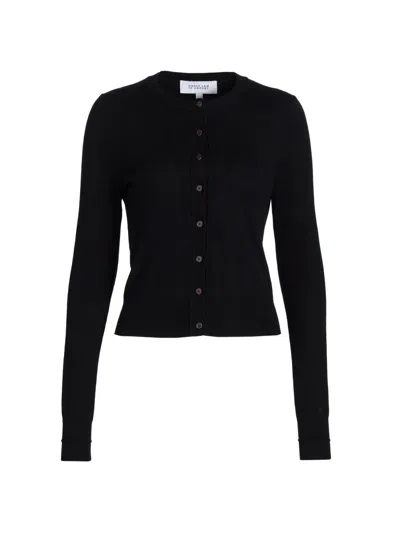 Derek Lam 10 Crosby Thibeaut Long Sleeve Cardigan In Black