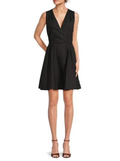 Derek Lam 10 Crosby Women's Tia Cotton Minidress In Black