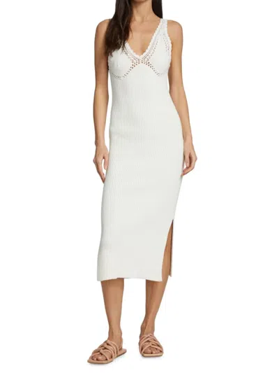 Derek Lam 10 Crosby Women's Valencia Midi Dress In White