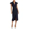 Derek Lam 10 Crosby Womens Collar Removeable Belt Shirtdress In Multi