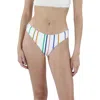 Derek Lam 10 Crosby Womens Striped Lined Swim Bottom Separates In White
