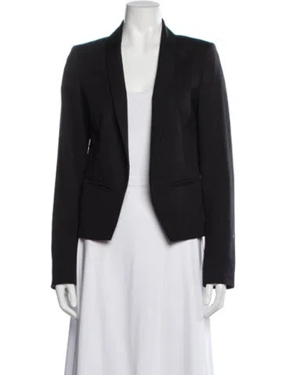 Pre-owned Derek Lam 10 Crosby Wool Blazer In Black