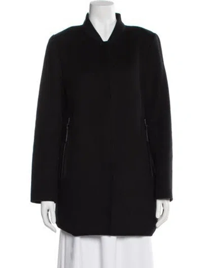 Pre-owned Derek Lam 10 Crosby Wool Coat In Black