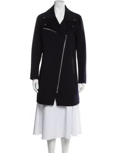 Pre-owned Derek Lam 10 Crosby Wool Coat In Black