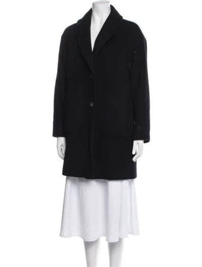 Pre-owned Derek Lam 10 Crosby Wool Coat In Black