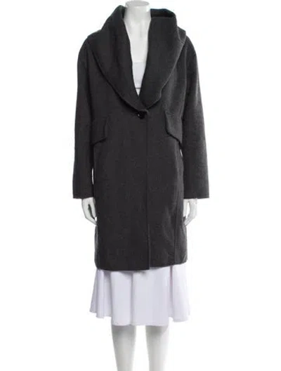 Pre-owned Derek Lam 10 Crosby Wool Coat In Gray