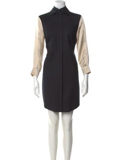 Pre-owned Derek Lam 10 Crosby Wool Dress In Black