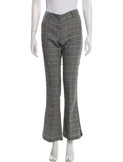 Pre-owned Derek Lam 10 Crosby Wool Flared Pants In Gray