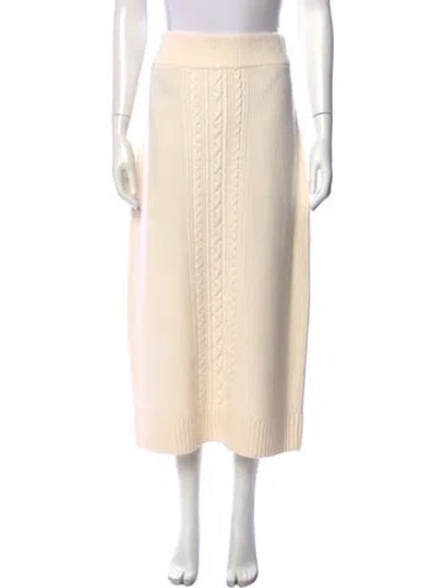 Pre-owned Derek Lam 10 Crosby Wool Midi Length Skirt In Neutral