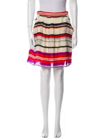 Pre-owned Derek Lam 10 Crosby Wool Mini Skirt In Neutral